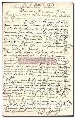 Neuve-Chapelle — Aspect após a Grande Guerra 1914-15 — A. R. — Verso