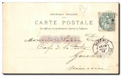 Le Portel - A Praia e as Falésias — L. D., B. - 28. — Editor G. Patou — Verso