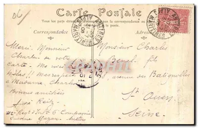 Antibes — Port i Fort Carré — ND Phot, nr 307 — Rewers