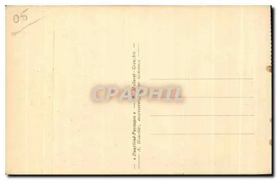 Bourg-d'Oisans — Po lewej, masiw Belledonne — A. Mollard, Grenoble — Rewers