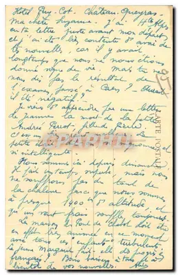 Castelo de Queyras — Vista geral — Editor: Mlle. Joubert, Gap, n° 367 — Verso