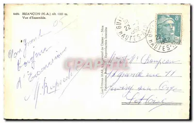 Briançon (H.-A.) — Widok ogółem — Wydawnictwo MAR, Bulwar Cimiez — Rewers