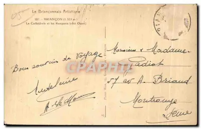BRIANÇON — Katedra i Zamek (strona zachodnia) — Foto Waz, (3) Granaute — Rewers