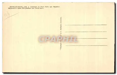 Dolina Bléone — Digne-les-Bains, turystyczna i klimatyczna stacja — A. Mollarel, Grenoble, n°10 — Rewers