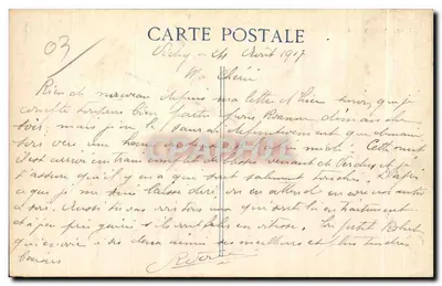 Vichy — Le Majestic Hôtel — éditeur V.D.C. n° 2708 — Verso