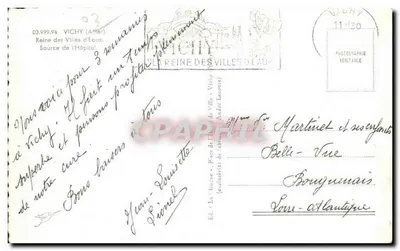 La Cigogne — Vichy (Allier) — Wyd. La Cigogne, Vichy — Rewers