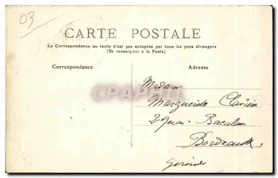 Vichy — Pałac Sévigné — wydawca nieznany, numer seryjny 10 — Rewers