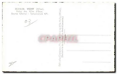 La Cigogne — Vichy (Allier) — Wyd. La Cigogne — Rewers