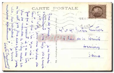 Vichy — margens do rio Allier — editor Goulefangas, n°73 — Verso
