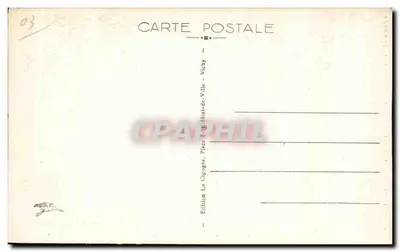 Vichy - Źródło Szpitala — wydawca La Cigogne, n° 580 — Rewers