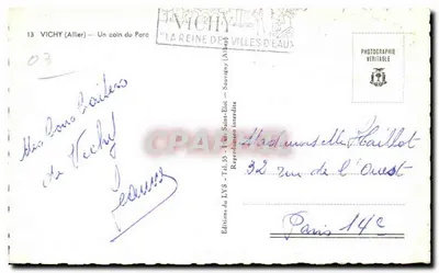 Vichy (Allier) — Kąt Parku — Wydawnictwo LYS — Rewers
