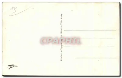 Vichy — Il Ponte Aristide Briand e vista generale scattata da un aereo — Edizione La Cigogne — Verso