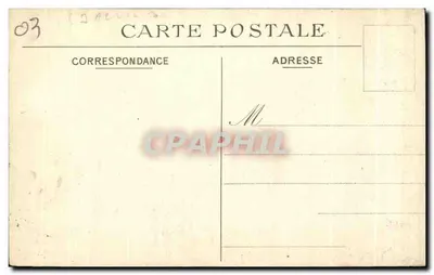 Néris-les-Bains (Allier) — Widok na fontannę z ciepłej wody — Albert M. Wydawca — Rewers