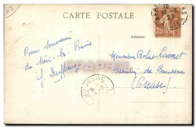 Nérac-les-Bains (Allier) — Wielki Hotel — wydawca: P. Pigeard, n° 163 — Rewers