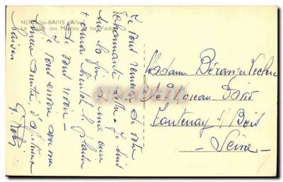 Néris-les-Bains — Wzgórze Moulins i most przelotowy — wydawca C. Jacon — Rewers