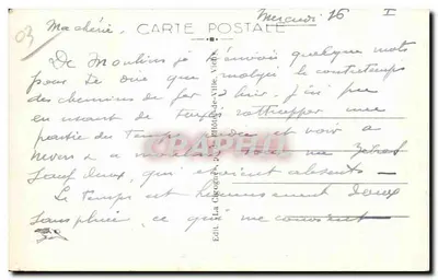 Moulins — Piazza e Via d'Allier — Editore La Cigogne, n° 1729 — Verso