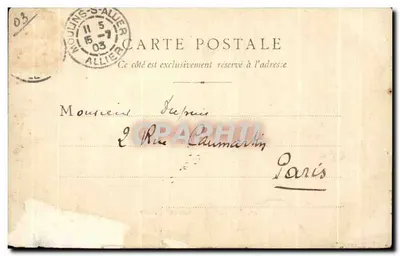 Moulins — Caserne Villars — B. F. CHALON-S-SAONE, n°30 — Verso