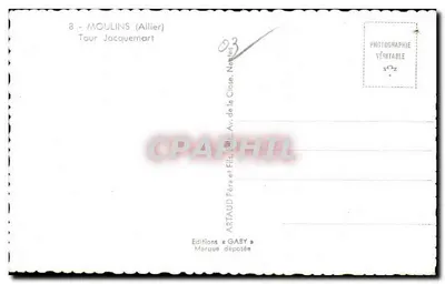 Moulins (Allier) — Wieża Jacquemart — Wydawnictwo Gaby — Rewers