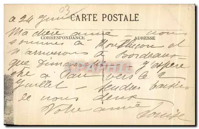 Montluçon — Zamek i Klasztor św. Piotra — Rewers