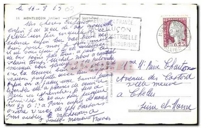 Kościół św. Pawła w Montluçon — wydawca 'Auteur de la France' nr 18 — Rewers