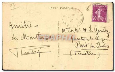 Montluçon - Most św. Piotra nad Cherem — Saby, nr 34 — Rewers