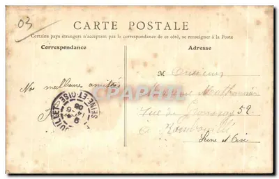 Montluçon — Stary Zamek i Kasarmy — Kolekcja Grand Paris — Rewers