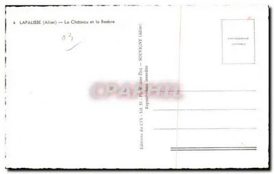 Lapalisse (Allier) — O Castelo e a Besbre — Éditions du LYS — Verso