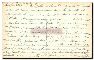 Bourbon-l'Archambault — Zamek widziany z jeziora — C.P.A. nr 61 — Rewers