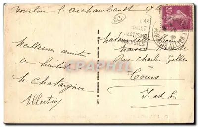 Bourbon-L'Archambault — L'Établissement thermal et le parc — L.I. — Verso