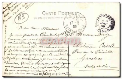 Bourbon L'Archambault — Zakład Kurortowy — Wydawnictwo Stibernel, Paryż-Bourbon — Rewers