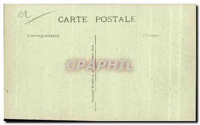 Chauny (Aisne) — Uma rua após a fuga dos Bárbaros — Fot-Express - Visé Paris — Verso