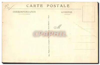 Villers-Cotterets — Antigo Castelo — Imp. D. A. Longuet, Paris — Verso