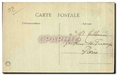 Villers-Cotterêts (Aisne) — O Castelo de Francisco I (Vista do Parque) — Imp. Lécuyer — Verso