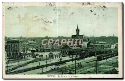 Chauny — A Estação de Trem de Via de Oise — editor Chauny, n°37