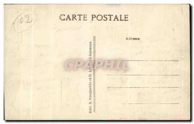 Soissons — El Monumento a la República — Editor B. Nougardède y H. Lestant en Soissons — Reverso