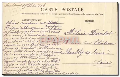 Soissons - El nuevo Puente — Edición del Gran Bazar del Progreso — Reverso