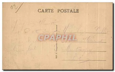 Lembrança de Soissons — editor B. Nougardde e Cie, Soissons — Verso