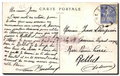 Campo de Sissonne — Uma Avenida — Edição Lourdes — Verso