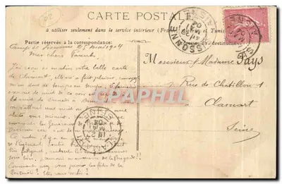 Camp de Sissonne — Acampamento e Lavagem de Roupa — Raymond phot Edit. - Sissonne — Verso