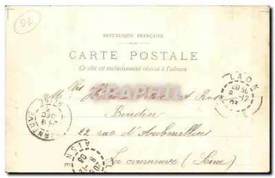 Laon - Ratusz — F. Barnaud, Fotog., Wyd., Laon - Zarejestrowane — Rewers