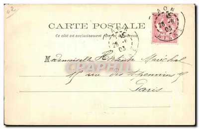 Laon — Place de l'Hôtel de Ville — fot. F. Barnaud, n°39 — Verso