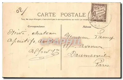 Château-Thierry — Viejo Castillo, puerta St-Jean — Fototipia A. Rep & Filliette, Château-Thierry, Col. R-F — Reverso