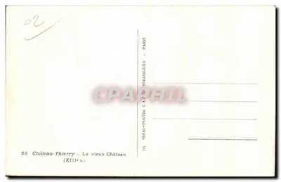 Château-Thierry — Stary Zamek — (XIII w.) — C.A.F. STRASBOURG — Rewers