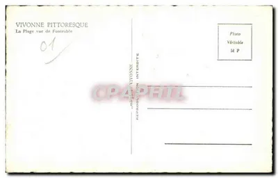 Pittoreska Vivonne — Plaża widziana z Fontrable — "mirophot" — Rewers