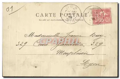 Col de la Faucille — De Mont-Blanc, hoogte 1923 — Phototypie Ruyat, G.W. n°603 — Achterkant