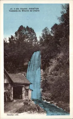 Cachoeira do Moulin de Charix — Nantua — L'Ain Illustré, n°26, éd. Jacqueler