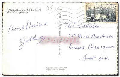 Hauteville-Lompnès (Ain) — Vista geral — Fotógrafo Gibbley — Verso