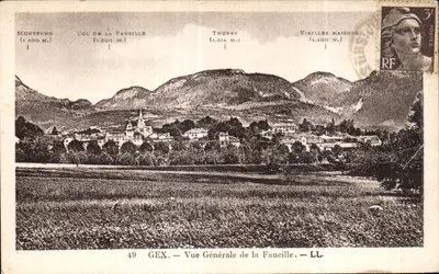 Gex — Vista geral da Faucille — LL. — n°49