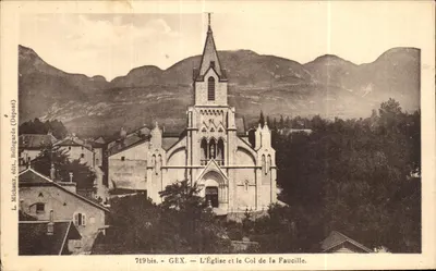 A Igreja e o Col da Faucille — GEX — 719bis — L. Michaux, Bellegrande (Depositado)