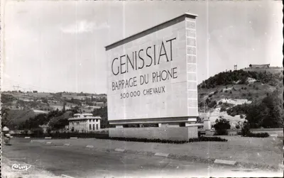Barragem de GENISSIAT — Monumento comemorativo « Força e Luz » — Edição Génissiat (Ain) n°146